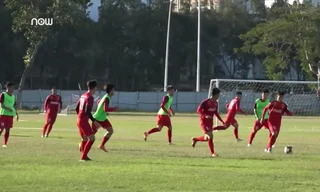 Cận cảnh U22 Việt Nam rèn luyện chiến thuật