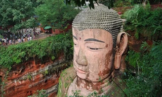 Tượng Phật bằng đá lớn nhất thế giới sau 6 tháng trùng tu