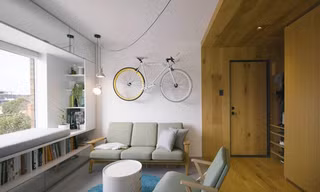Căn hộ 35 m2 dùng vách thông minh, đủ tiện nghi như nhà lớn