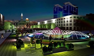 TP HCM xây lại đài phun nước trên phố Nguyễn Huệ sau 5 năm dỡ bỏ