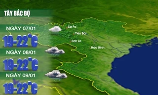 Thời tiết 3 ngày tới: Miền Bắc có mưa nhỏ rải rác, trời rét