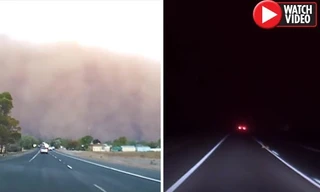 Video: Cảnh tượng ngày biến thành đêm như tận thế ở Úc