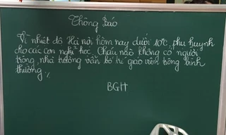 Nhiều trường linh động vẫn nhận trông trẻ khi nhiệt độ ở Hà Nội sáng nay dưới 10 độ C. Ảnh: Đỗ Hợp