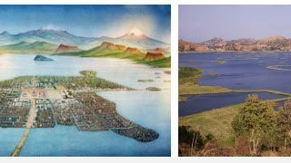 Hồ Texcoco được cho là có 1 thành phố nổi xưa và trù phú hơn ngày nay nhiều.