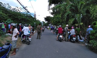 Khu vực tìm thấy thi thể nạn nhân.