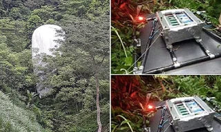 Hình ảnh "vật thể lạ" được lan truyền trên mạng xã hội Facebook. 