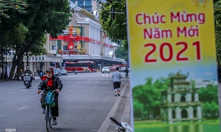 Hà Nội thanh bình trong buổi sáng cuối cùng năm 2020 