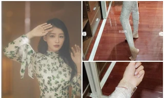 “Nữ thần ngôn tình” khiến fan ngỡ ngàng trước cách bọc nilon làm chân thon tay mảnh