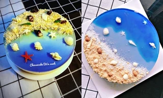 Bạn đã thử làm cheesecake biển xanh - món bánh cực xinh khiến hội yêu biển thích mê?