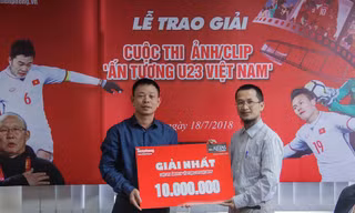 Trao giải cuộc thi ảnh, clip 'Ấn tượng U23 Việt Nam'