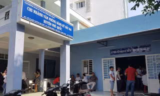 Chi nhánh Văn phòng Đăng ký đất đai huyện Phú Quốc. Ảnh Nhật Huy.