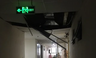 Chung cư Tân Tây Đô: Sau rơi gạch ốp tường là sập trần thạch cao