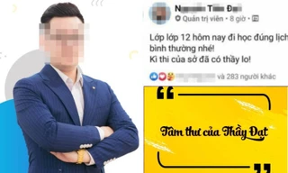 Thầy giáo “giải đề hộ” than “buồn” khi bị chỉ trích “vì học phí 1 buổi mà làm điều sai“