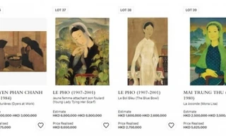 4 tác phẩm của 3 danh họa Việt được bán với số tiền là trên 2,7 triệu USD