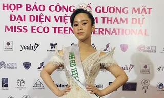 'Người đẹp nhí' mang 2 dòng máu Việt- Sing giành vương miện Miss Eco Teen Việt Nam