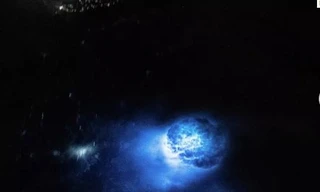 Một quầng sáng trong bức ảnh là kết quả của hiện tượng sét đánh