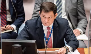 Phó đại sứ Nga tại LHQ Dmitry Polyansky. (Ảnh: Tass)