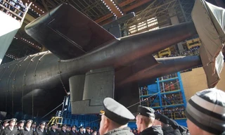 Một phần của tàu ngầm Belgorod trong bức ảnh được chụp năm 2019