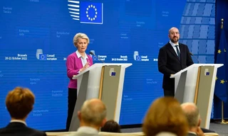 Lãnh đạo của Ủy ban châu Âu và Hội đồng châu Âu. (Ảnh: AP)