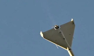 Một máy bay không người lái do Iran sản xuất. (Ảnh: Getty)