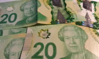 Chân dung Nữ hoàng Elizabeth II trên tờ tiền 20 đô-la Canada. (Ảnh: CBC)