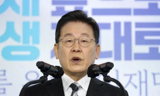 Ứng viên Lee Jae-myung của đảng cầm quyền Hàn Quốc. (Ảnh: Reuters)