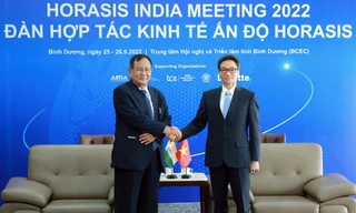 Phó Thủ tướng Vũ Đức Đam tiếp Quốc vụ khanh Bộ Ngoại giao Ấn Độ Rajkumar Ranjan Singh ngày 26/9. (Ảnh: VGP)