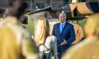 Bộ trưởng Quốc phòng Úc Peter Dutton. (Ảnh: AP)
