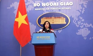 Người phát ngôn Bộ Ngoại giao Lê Thị Thu Hằng. (Ảnh: Hải Phạm)