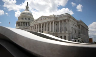 Trước trụ sở Quốc hội Mỹ. (Ảnh: Reuters)