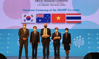 Việt Nam và Australia tiếp nhận vai trò Đồng Chủ tịch Chương trình SEARP giai đoạn 2022- 2025 từ Hàn Quốc và Thái Lan. (Ảnh: TTXVN) 