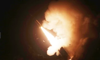 Hình ảnh tên lửa gặp sự cố do Bộ Quốc phòng Hàn Quốc cung cấp