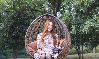 Ghế bong bóng treo cho không gian thêm độc đáo