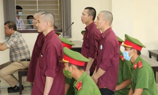 Các bị cáo tại tòa.