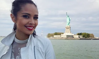 Hoa hậu thế giới 2013 giản dị vẫn xinh đẹp ở New York