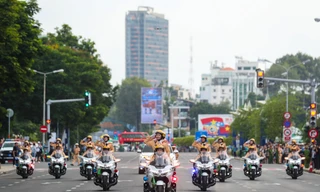 Mãn nhãn hình ảnh tổng duyệt chương trình Vinh quang Công an Nhân dân Việt Nam