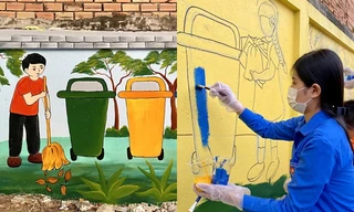 Bạn trẻ Cần Thơ biến bức tường cũ thành bích họa rực rỡ sắc màu