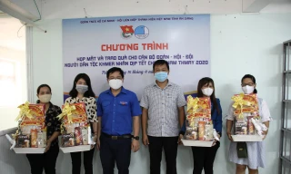 Tỉnh đoàn An Giang chúc Tết Chôl Chnăm Thmây cán bộ đoàn dân tộc Khmer 