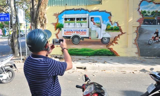 Tái hiện Cần Thơ xưa và nay trên con đường bích họa