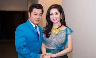 Hoa hậu Giáng My đẹp lộng lẫy bên Lý Hùng