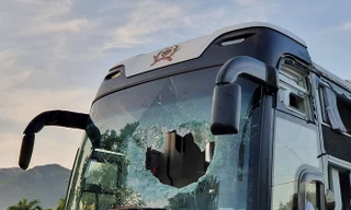 Hiện trường vụ tai nạn.