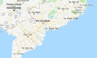 Vị trí tàu KH 90208 TS bị nạn