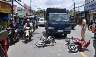 Hiện trường một vụ tai nạn giao thông. Ảnh minh hoạ.