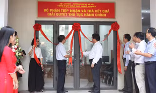 Bộ phận Tiếp nhận và Trả kết quả giải quyết thủ tục hành chính của Tổng cục Giáo dục Nghề nghiệp chính thức đi vào hoạt động.