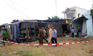 Hiện trường vụ tai nạn. Ảnh: Zing.