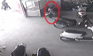 Tên trộm xe SH cuống cuồng bỏ chạy vì bị phát hiện