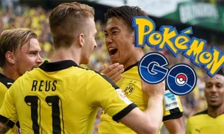 Cầu thủ Dortmund xông vào phòng vệ sinh nữ để bắt pokemon
