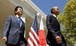 Tổng thống Mỹ Obama (bên phải) sẽ có chuyến thăm và làm việc tại Nhật Bản vào cuối tháng 5 này. Ảnh: AP 
