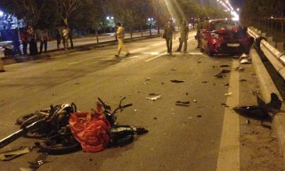 Hiện trường tai nạn.