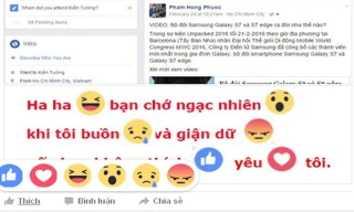 Hào hứng với nút cảm xúc mới trên Facebook